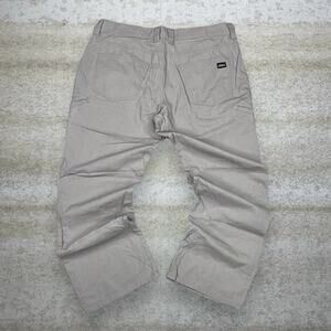 Vintage Y2K Dickies Carpenter Pants 36x28 Baggy Fit Tan Polyester Light Weight